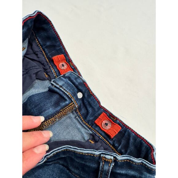 Boden Boys Straight Jeans 12Y Blue Denim Dark Wash 5-Pockets - Picture 6 of 8